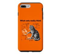 What Cats Really Think Funny Cat Physics Humor Men Women Coque pour iPhone 7 Plus/8 Plus