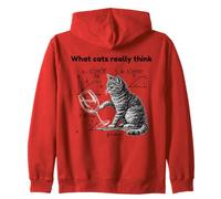 What Cats Really Think Funny Cat Physics Humor Men Women Sweat à Capuche