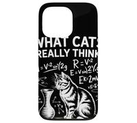 What Cats Really Think Humour Physique Chat Science Amusant Coque pour iPhone 13 Pro