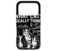 What Cats Really Think Humour Physique Chat Science Amusant Coque pour iPhone 17 Pro
