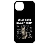 What Cats Really Think Smart Cat Science Nerd Humour Coque pour iPhone 14 Plus