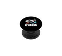 What da Fish Plastic im mer Pollution environnementale pêcheur PopSockets PopGrip Adhésif