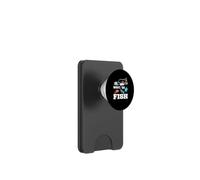 What da Fish Plastic im mer Pollution environnementale pêcheur PopSockets PopWallet pour MagSafe
