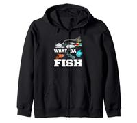 What da Fish Plastic im mer Pollution environnementale pêcheur Sweat à Capuche