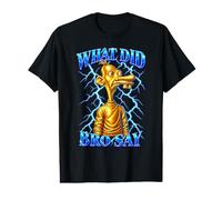 What Did Bro Say Funny Brainrot Meme Gen Z Internet Humour T-Shirt Graphique avec Valeur