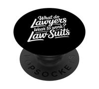 What Do Lawyers Wear to Work Law Suits Legal Puns - PopSockets PopGrip Adhésif