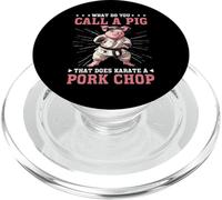 What Do You Call A Pig That Does Karate A Pork Chop - PopSockets PopGrip pour MagSafe