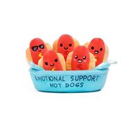 WHAT DO YOU MEME? Emotional Support Hot Dogs - La Peluche virale Originale et Confortable, Cadeau Unique pour la Saint-Valentin, Un Anniversaire, Noël, Une amitié et Un Anniversaire de Mariage