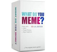 WHAT DO YOU MEME? Jeu de base (nouvelle édition britannique) comprenant maintenant des GIF de Relatable, le jeu de fête essentiel pour les amateurs de mèmes maintenant avec contenu rafraîchissé, idéal