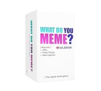 WHAT DO YOU MEME? Jeu de base (nouvelle édition britannique) comprenant maintenant des GIF de Relatable, le jeu de fête essentiel pour les amateurs de mèmes maintenant avec contenu rafraîchissé, idéal