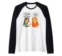 What Does He Want Meow - Funny Cat Pun Design Manche Raglan