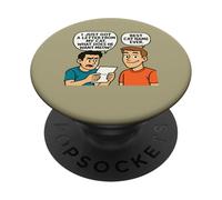What Does He Want Meow - Funny Cat Pun Design PopSockets PopGrip Adhésif