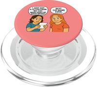 What Does He Want Meow - Funny Cat Pun Design PopSockets PopGrip pour MagSafe