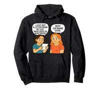 What Does He Want Meow - Funny Cat Pun Design Sweat à Capuche