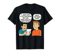 What Does He Want Meow - Funny Cat Pun Design T-Shirt