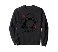 What Frog Knife Enso, Art mème d'humour Noir Japonais Sweatshirt