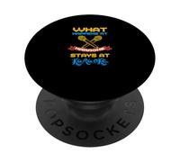 What Happens at Karaoké Stays At Karaoké PopSockets PopGrip Adhésif