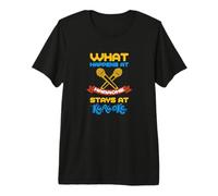 What Happens at Karaoké Stays At Karaoké T-Shirt Haut de Gamme