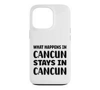 What Happens in Cancun Reste in Cancun Vacation Funny Travel Coque pour iPhone 13 Pro