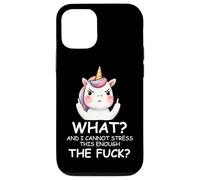 What & I Cannot Stress This Enough The FCK Sign Fuck Unicorn Coque pour iPhone 12/12 Pro