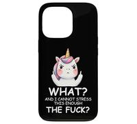 What & I Cannot Stress This Enough The FCK Sign Fuck Unicorn Coque pour iPhone 13 Pro