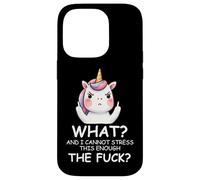 What & I Cannot Stress This Enough The FCK Sign Fuck Unicorn Coque pour iPhone 14 Pro