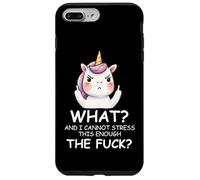 What & I Cannot Stress This Enough The FCK Sign Fuck Unicorn Coque pour iPhone 7 Plus/8 Plus