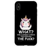 What & I Cannot Stress This Enough The FCK Sign Fuck Unicorn Coque pour iPhone XS Max