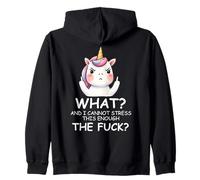 What & I Cannot Stress This Enough The FCK Sign Fuck Unicorn Sweat à Capuche