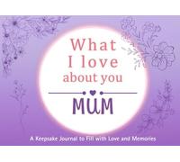 What I Love About You Mum: A keepsake Journal to Fill with Love and Memories | I Wrote This Book For You | Prompted Blank Book for Kids to Fill with ... Christmas Or Just To Show How You Love Her!