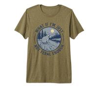 What If I'm Just Not Feral Enough Sarcastic Raton Laveur T-Shirt Haut de Gamme