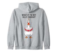 What If I'm Not Enough Silly Enough Clown Goose Cartoon Sweat à Capuche