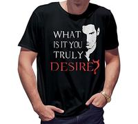 What is It You Truly Desire Lucifer Morningstar T-Shirt Noir pour Homme Size 3XL