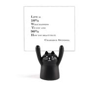 What is Life Support de mémo avec citation Art déco Motif chat noir