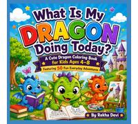 What Is My Dragon Doing Today?: A Cute Dragon Coloring Book for Kids Ages 4-8 Featuring 50 Fun Everyday Adventures