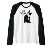 What is Wrong with You? Cat Funny Humor Manche Raglan