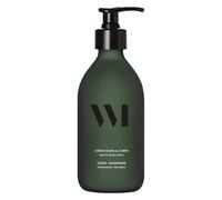 WHAT MATTERS Crème Mains Corps Cèdre Mandarine, 290ml, Flacon pompe pré-rempli, Vegan, Hydratation douce, Pénétration rapide sans effet gras, Flacon en verre renforcé® rechargeable, Fabriqué en France