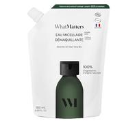 What Matters - Éco-Recharge Eau Micellaire Démaquillante - 180ml - Eco-conçue - Formule 100% naturelle - Enrichie en aloe vera bio - Recharge pour Flacon en verre renforcé® - Fabriqué en France
