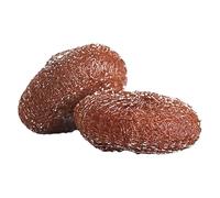 What Matters - Lot de 2 Éponges Grattoir Cuivre - Vegan - Nettoyage sans Rayures - Idéales pour l’INOX - Fils de cuivre tressés - Éliminent Les saletés incrustées