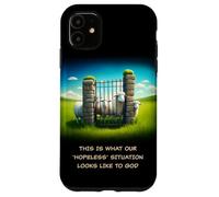 What Our 'Hopeless' Situation Looks Like to God: Faith Sheep Coque pour iPhone 11