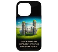 What Our 'Hopeless' Situation Looks Like to God: Faith Sheep Coque pour iPhone 13 Pro