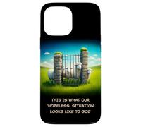 What Our 'Hopeless' Situation Looks Like to God: Faith Sheep Coque pour iPhone 13 Pro Max