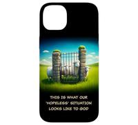 What Our 'Hopeless' Situation Looks Like to God: Faith Sheep Coque pour iPhone 14 Plus