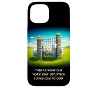 What Our 'Hopeless' Situation Looks Like to God: Faith Sheep Coque pour iPhone 15