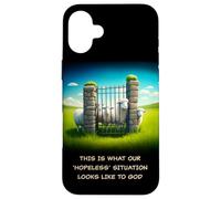 What Our 'Hopeless' Situation Looks Like to God: Faith Sheep Coque pour iPhone 16 Plus