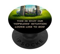 What Our 'Hopeless' Situation Looks Like to God: Faith Sheep PopSockets PopGrip Adhésif