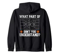 What Part of Don't You Understand? Entraîneur de Basket-Ball Amusant Sweat à Capuche