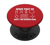 What Part of Don't You Understand Funny Baseball Player Joke PopSockets PopGrip Adhésif