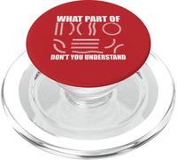 What Part of Don't You Understand Funny Baseball Player Joke PopSockets PopGrip pour MagSafe