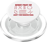 What Part of Don't You Understand Funny Baseball Player Joke PopSockets PopGrip pour MagSafe